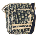 Christian Dior Trotter Canvas Shoulder Bag Navy Auth 147633-1