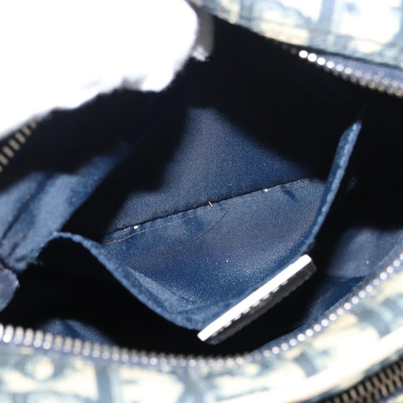 Christian Dior Trotter Canvas Shoulder Bag Navy Auth 147633