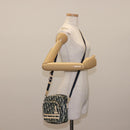 Christian Dior Trotter Canvas Shoulder Bag Navy Auth 147633-23