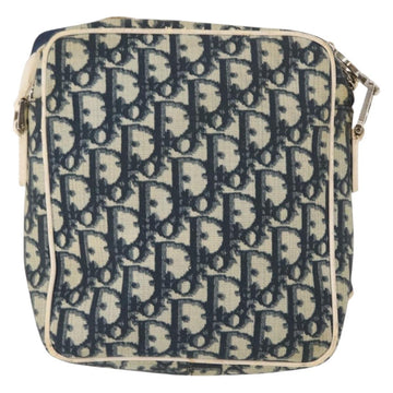Christian Dior Trotter Canvas Shoulder Bag Navy Auth 147633 - 0