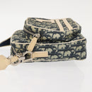 Christian Dior Trotter Canvas Shoulder Bag Navy Auth 147633-4