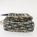 Christian Dior Trotter Canvas Shoulder Bag Navy Auth 147633-5