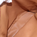 CELINE Macadam Canvas Tote Bag PVC Leather Brown Gold Auth 147637-9