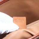 CELINE Macadam Canvas Tote Bag PVC Leather Brown Gold Auth 147637-12