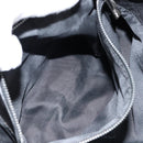 FENDI Hand Bag Leather Black Silver Auth 147641-20