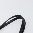 FENDI Hand Bag Leather Black Silver Auth 147641-8