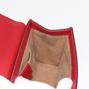 GUCCI Small Padlock Chain Shoulder Bag PVC Beige Gold 409487 Auth 147643-20