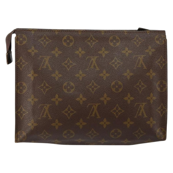 LOUIS VUITTON Monogram Poche Toilette 26 Pouch M47542 LV Auth 147647