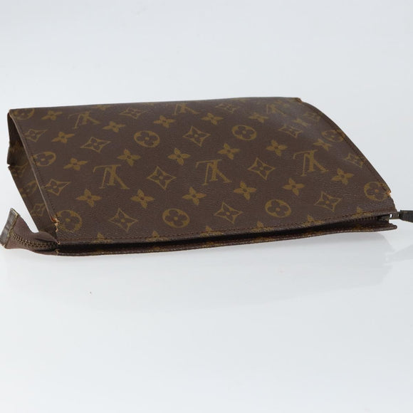 LOUIS VUITTON Monogram Poche Toilette 26 Pouch M47542 LV Auth 147647