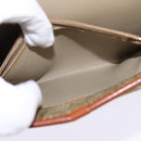 Christian Dior Shoulder Bag Nylon Beige Gold Auth 147658-21