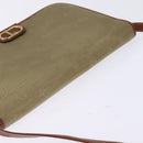 Christian Dior Shoulder Bag Nylon Beige Gold Auth 147658-6