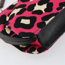 BOTTEGA VENETA Shoulder Bag Canvas Outlet Silver Pink Auth 147659-15