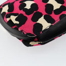 BOTTEGA VENETA Shoulder Bag Canvas Outlet Silver Pink Auth 147659-17