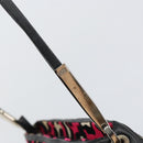 BOTTEGA VENETA Shoulder Bag Canvas Outlet Silver Pink Auth 147659-9