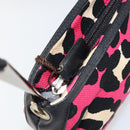 BOTTEGA VENETA Shoulder Bag Canvas Outlet Silver Pink Auth 147659-19