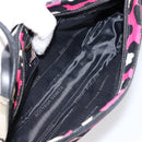 BOTTEGA VENETA Shoulder Bag Canvas Outlet Silver Pink Auth 147659-10