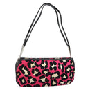 BOTTEGA VENETA Shoulder Bag Canvas Outlet Silver Pink Auth 147659-1