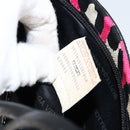 BOTTEGA VENETA Shoulder Bag Canvas Outlet Silver Pink Auth 147659-11