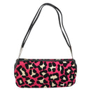 BOTTEGA VENETA Shoulder Bag Canvas Outlet Silver Pink Auth 147659-13