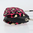 BOTTEGA VENETA Shoulder Bag Canvas Outlet Silver Pink Auth 147659-3