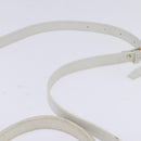 LOEWE Barcelona Hand Bag Leather 2way White Gold Auth 147666-14