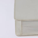 LOEWE Barcelona Hand Bag Leather 2way White Gold Auth 147666-16