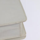 LOEWE Barcelona Hand Bag Leather 2way White Gold Auth 147666-17