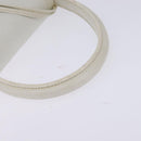 LOEWE Barcelona Hand Bag Leather 2way White Gold Auth 147666-7