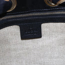 GUCCI GG Canvas Shoulder Bag Black Gold 155563 Auth 147670V-17