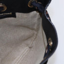 GUCCI GG Canvas Shoulder Bag Black Gold 155563 Auth 147670V-19