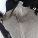 GUCCI GG Canvas Shoulder Bag Black Gold 155563 Auth 147670V-20