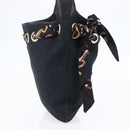 GUCCI GG Canvas Shoulder Bag Black Gold 155563 Auth 147670V-3