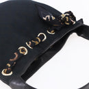 GUCCI GG Canvas Shoulder Bag Black Gold 155563 Auth 147670V-6