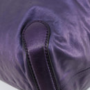 GUCCI Galaku Chain Shoulder Bag Leather Purple Silver 228560 Auth 147671-13