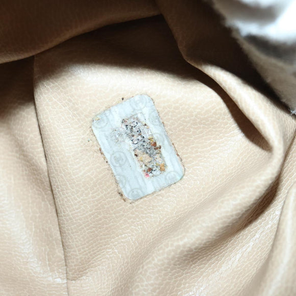 CHANEL Backpack Caviar Skin Beige Gold CC Auth 147672