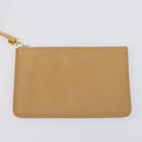 CHANEL Backpack Caviar Skin Beige Gold CC Auth 147672-23