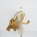 CHANEL Backpack Caviar Skin Beige Gold CC Auth 147672-26