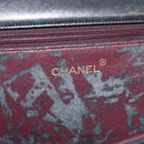 CHANEL Matelasse Chain Shoulder Bag Lamb Skin Black Gold CC Auth 147673-22