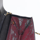 CHANEL Matelasse Chain Shoulder Bag Lamb Skin Black Gold CC Auth 147673-23