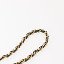 CHANEL Matelasse Chain Shoulder Bag Lamb Skin Black Gold CC Auth 147673-14