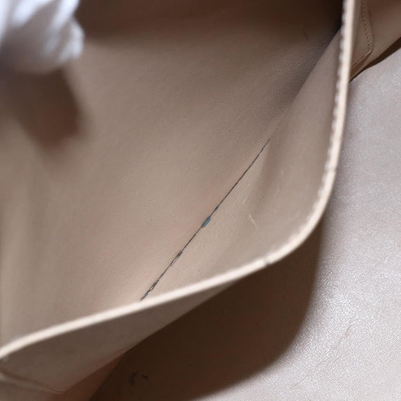 LOUIS VUITTON Monogram Vernis Houston Hand Bag Beige M91004 LV Auth 147674