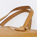 LOUIS VUITTON Monogram Vernis Houston Hand Bag Beige M91004 LV Auth 147674-14