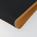 SAINT LAURENT Shoulder Bag PVC Black Gold Auth 147681-9