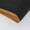 SAINT LAURENT Shoulder Bag PVC Black Gold Auth 147681-16