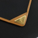 SAINT LAURENT Shoulder Bag PVC Black Gold Auth 147681-17