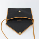 SAINT LAURENT Shoulder Bag PVC Black Gold Auth 147681-10
