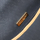 SAINT LAURENT Shoulder Bag PVC Black Gold Auth 147681-11