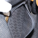 SAINT LAURENT Shoulder Bag PVC Black Gold Auth 147681-20