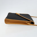 SAINT LAURENT Shoulder Bag PVC Black Gold Auth 147681-3