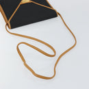 SAINT LAURENT Shoulder Bag PVC Black Gold Auth 147681-7